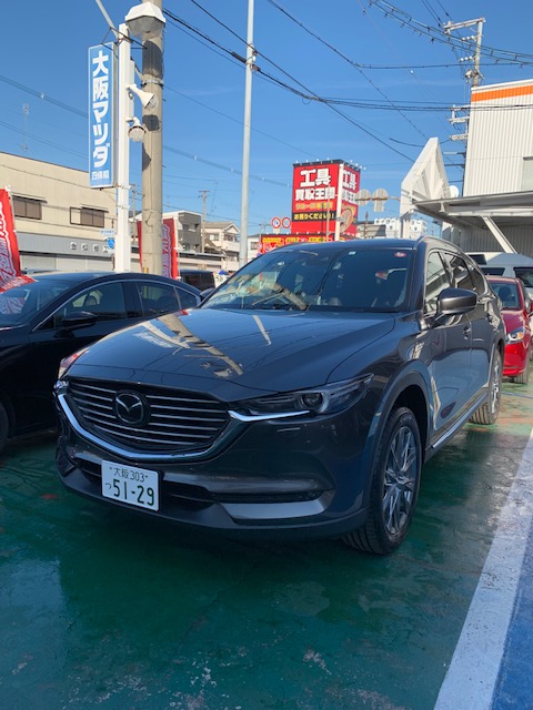 新型cx 8 試乗車入りました 大阪 関西でマツダ車のご用命は大阪マツダ販売株式会社へ